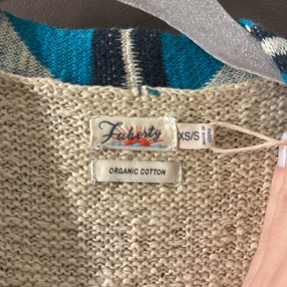 Faherty Crow Stripe Duster NWT - Picture 3 of 5